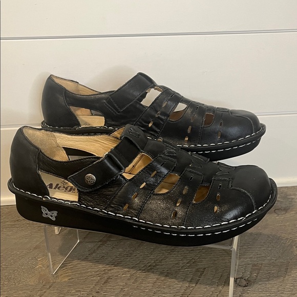 Alegria Shoes - Pesca Black Butter Sandal / Women Size EU 41 / US 10.5